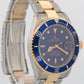 2001 Rolex Submariner Date 40mm BLUE 18K Stainless Steel GOLD BUCKLE 16613 Watch