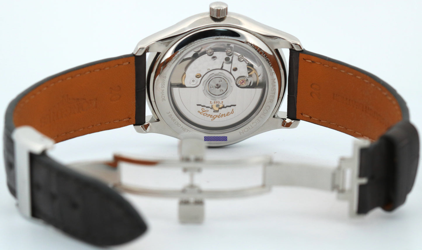 NEW 2025 PAPERS Longines Master Collection SALMON 38.5mm Steel L2.843.4.93.2 BOX