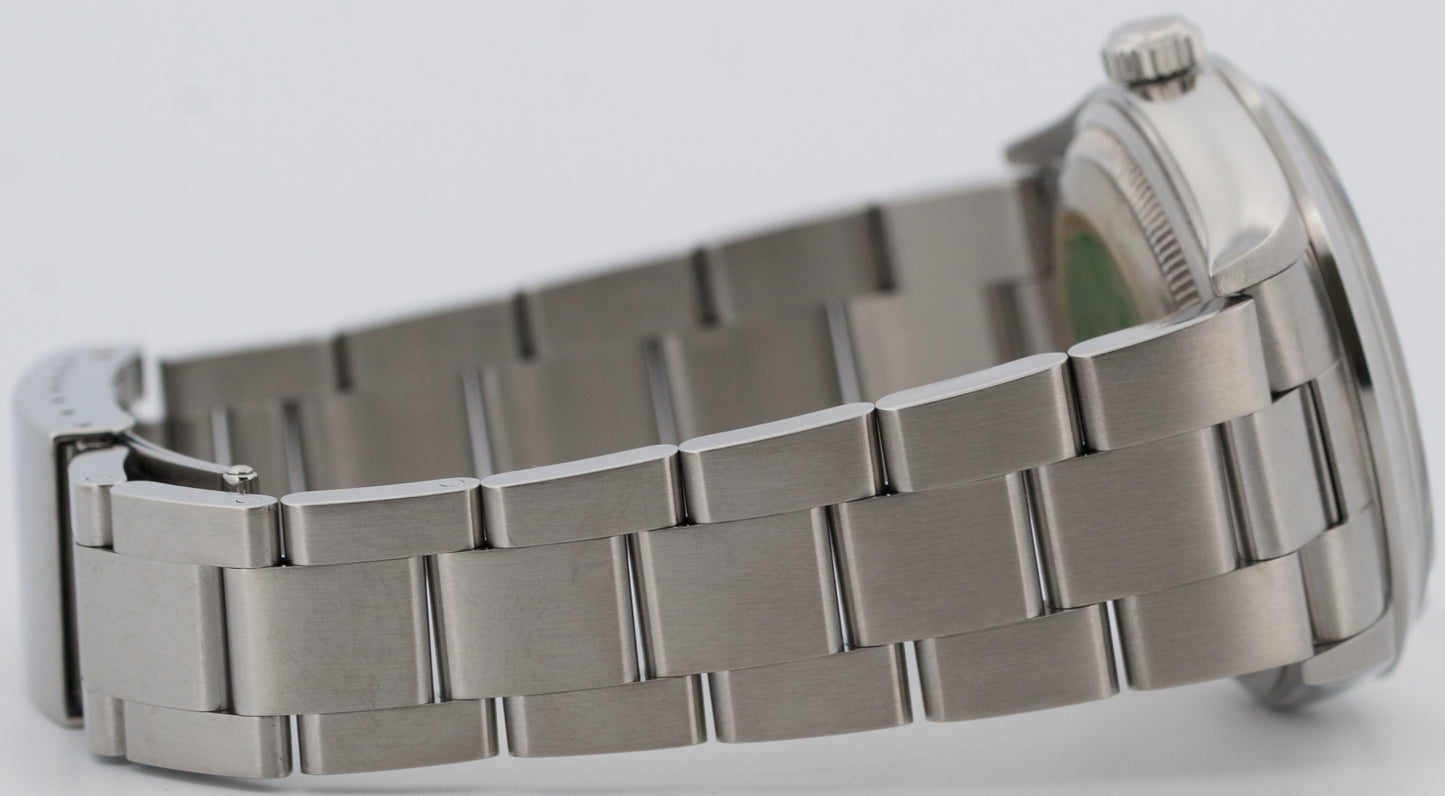 2006 Rolex Oyster Perpetual Date SALMON ARABIC 34mm Steel NO-HOLES 15200 BOX