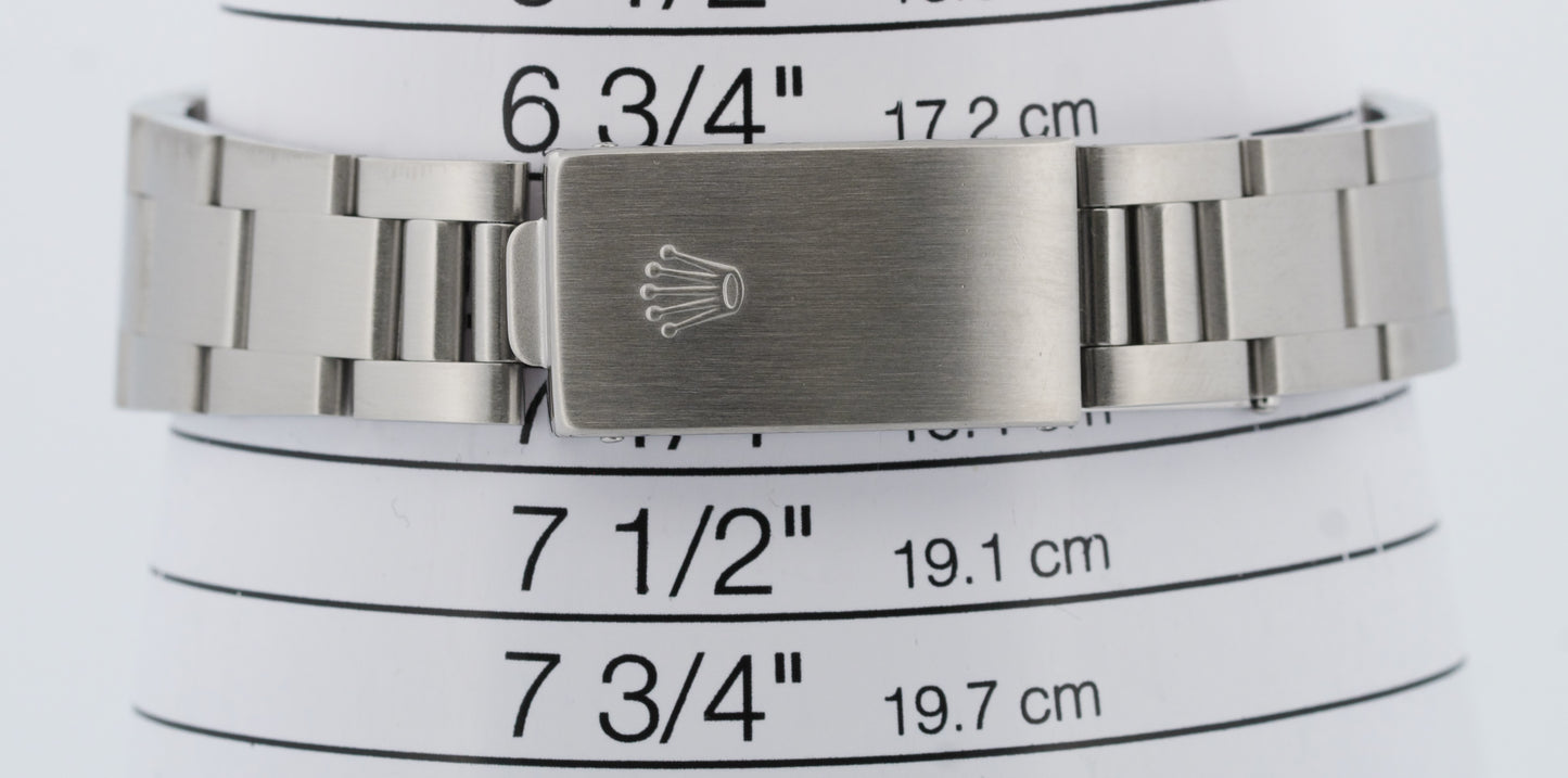 2006 Rolex Oyster Perpetual Date SALMON ARABIC 34mm Steel NO-HOLES 15200 BOX