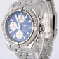 Breitling Chronomat Evolution A13356 Diamond Bezel Blue 44mm Watch Box Papers