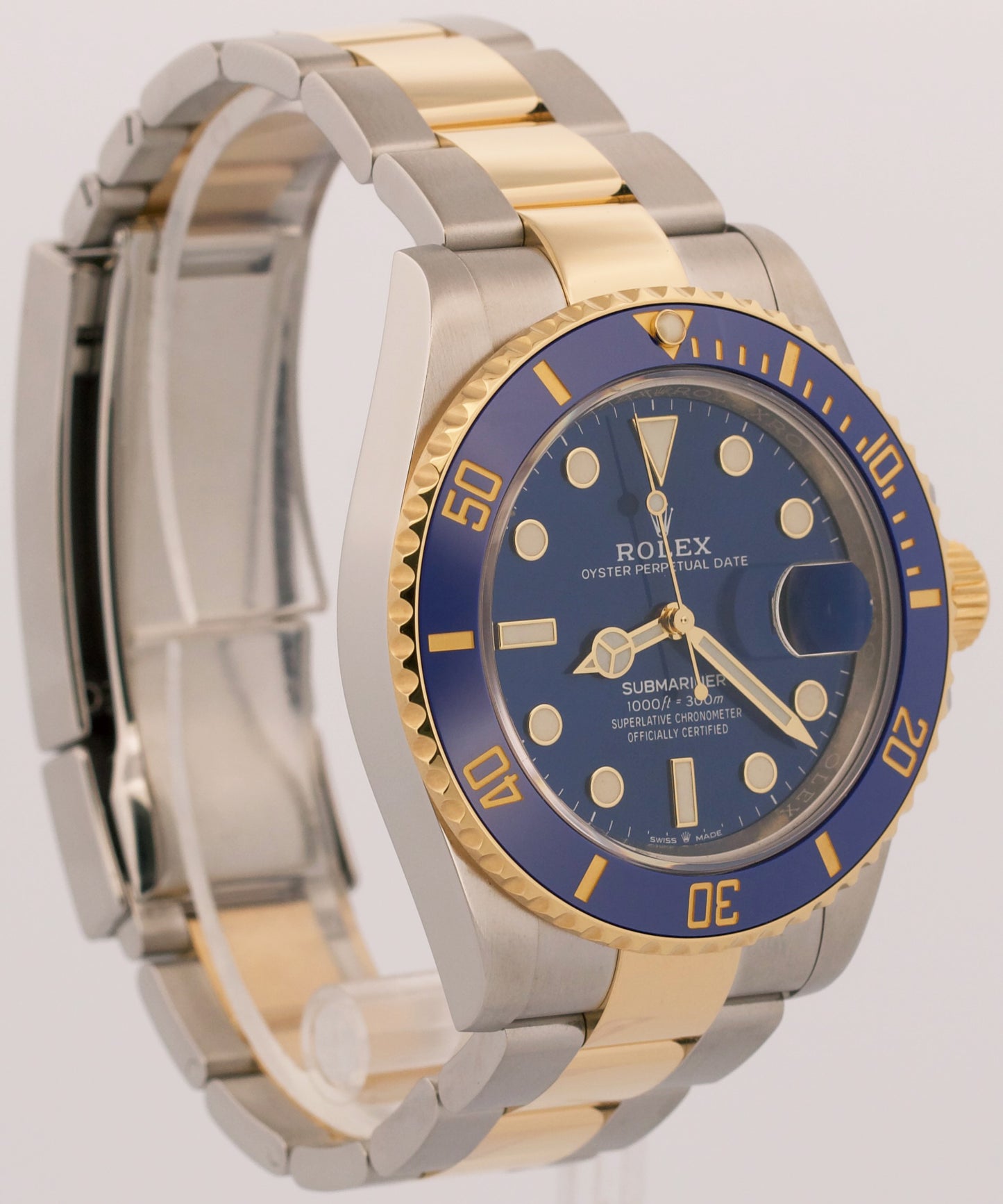 2020 Rolex Submariner Date 126613 LB Blue Two-Tone 18K Steel 41mm Box Papers