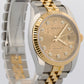UNPOLISHED PAPERS Rolex DateJust 36mm CHAMPAGNE DIAMOND JUBILEE 18K 116233 BOX