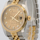 UNPOLISHED PAPERS Rolex DateJust 36mm CHAMPAGNE DIAMOND JUBILEE 18K 116233 BOX
