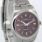 UNPOLISHED Rolex Oyster Perpetual PURPLE GRAPE 39mm Stainless Steel 114300 BOX