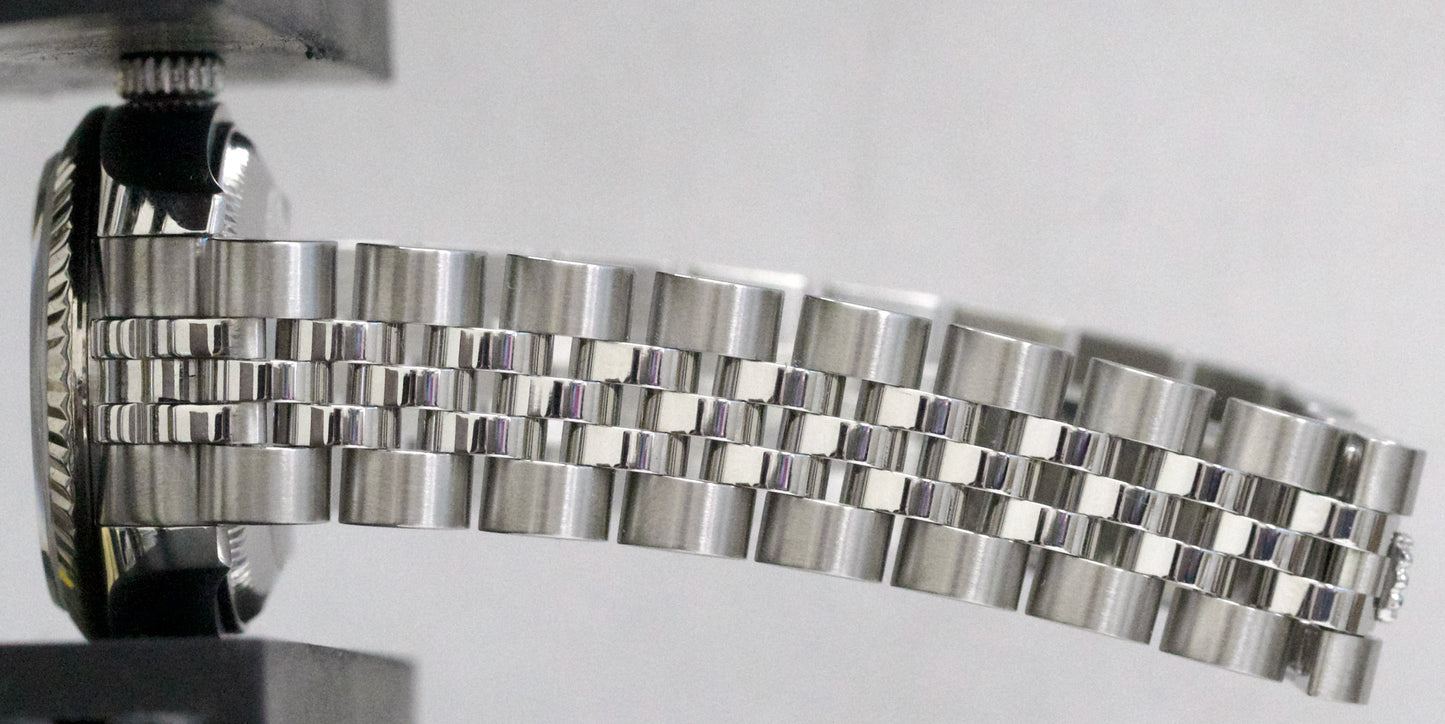 PAPERS Rolex DateJust 26mm WHITE ROMAN Steel 18K Gold JUBILEE 179174 BOX