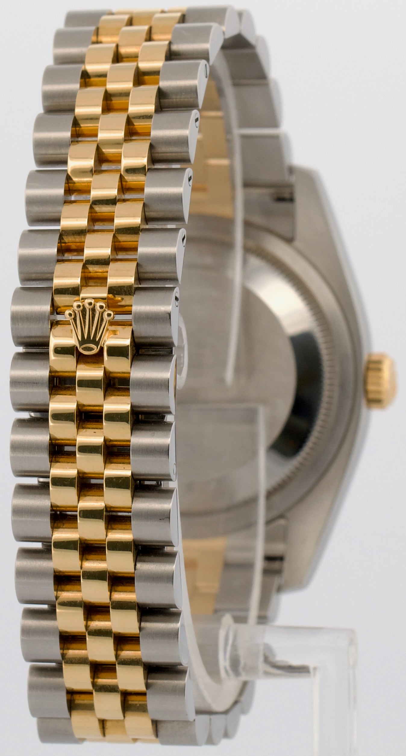 UNPOLISHED PAPERS Rolex DateJust 36mm CHAMPAGNE DIAMOND JUBILEE 18K 116233 BOX