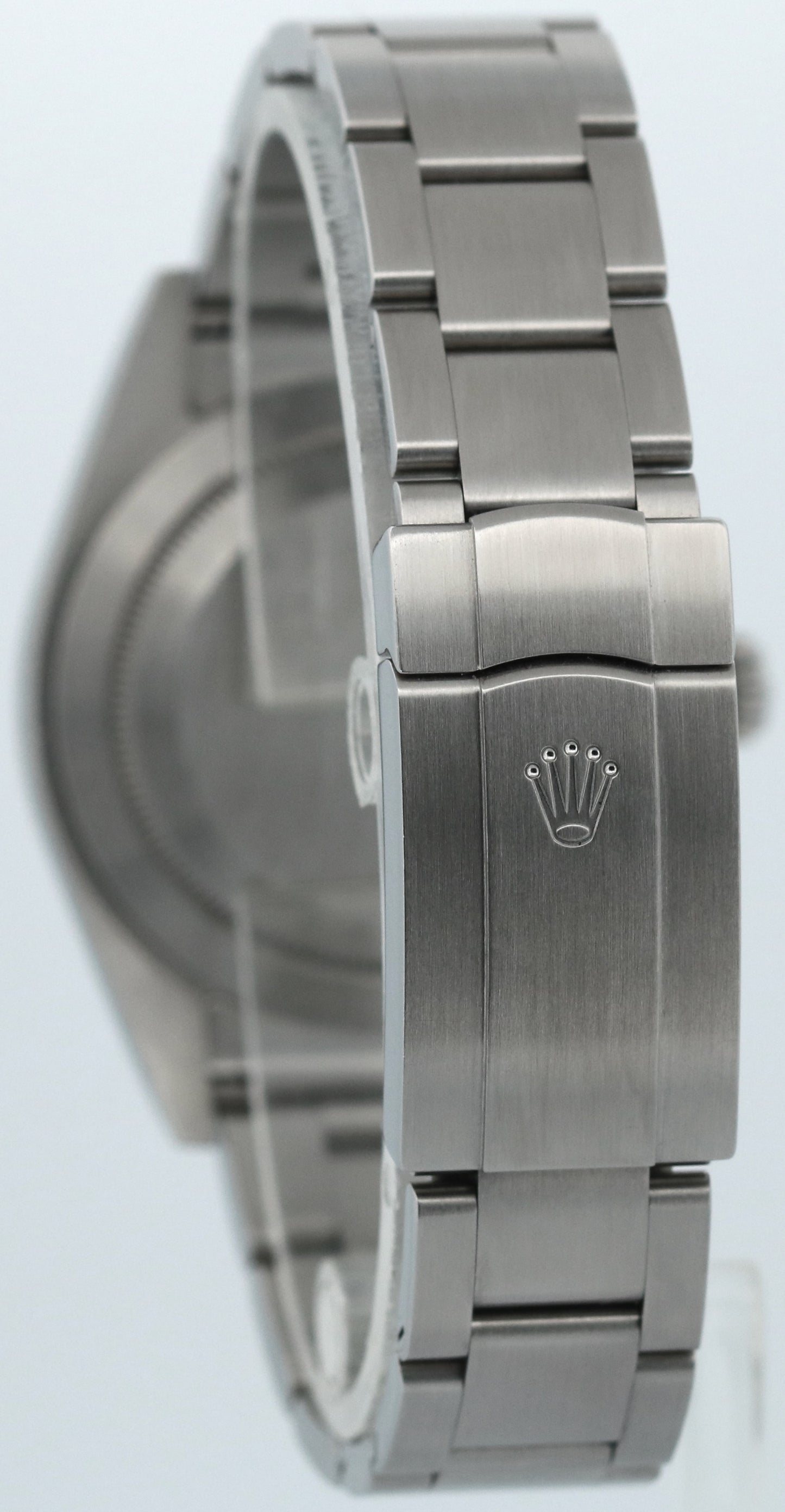 UNPOLISHED Rolex Oyster Perpetual PURPLE GRAPE 39mm Stainless Steel 114300 BOX