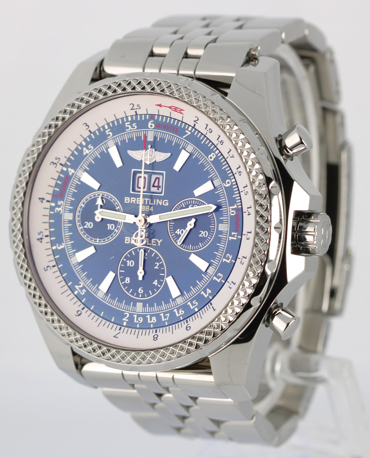 Breitling Bentley 6.75 A44362 Blue 48mm Stainless Steel Watch