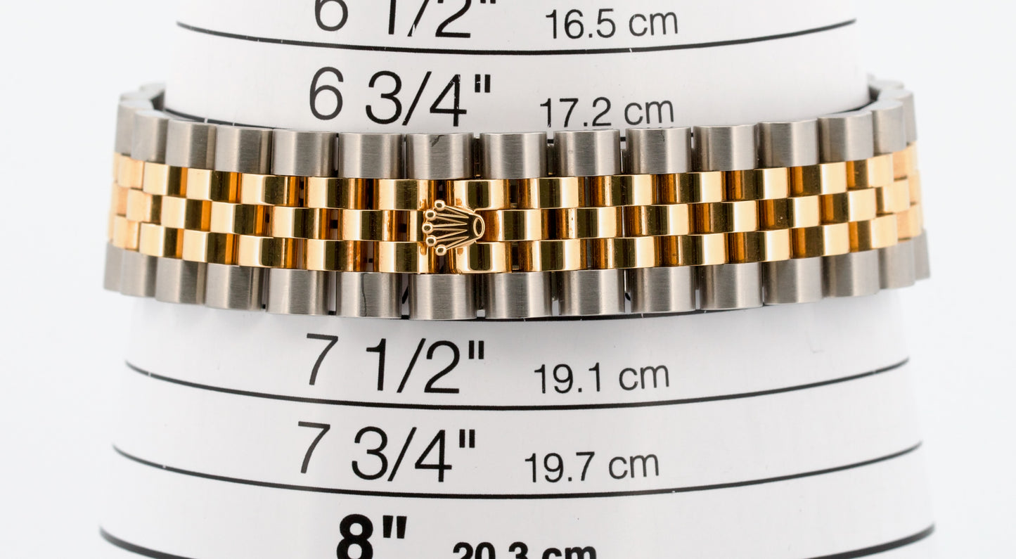 UNPOLISHED PAPERS Rolex DateJust 36mm CHAMPAGNE DIAMOND JUBILEE 18K 116233 BOX