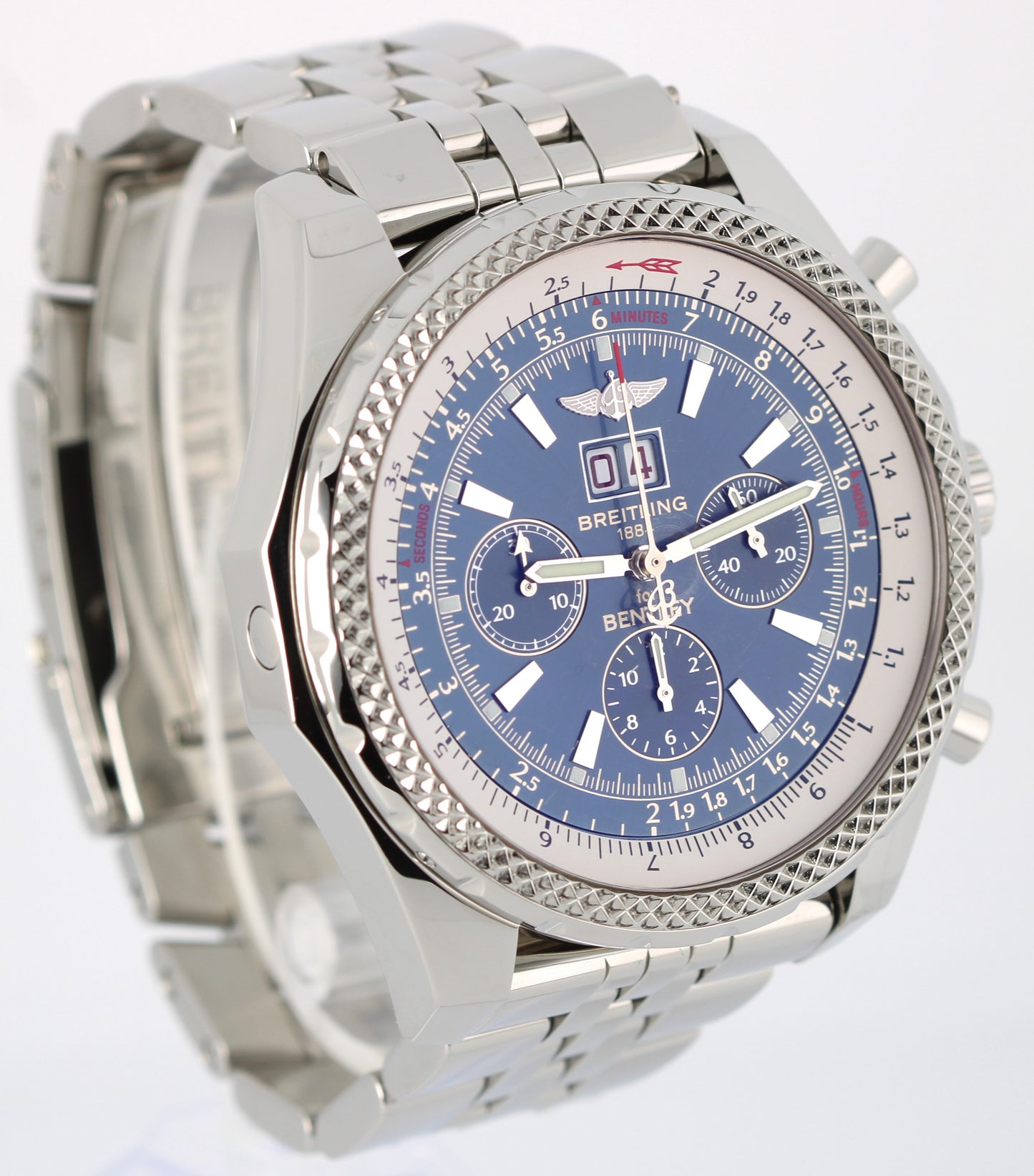 Breitling Bentley 6.75 A44362 Blue 48mm Stainless Steel Watch