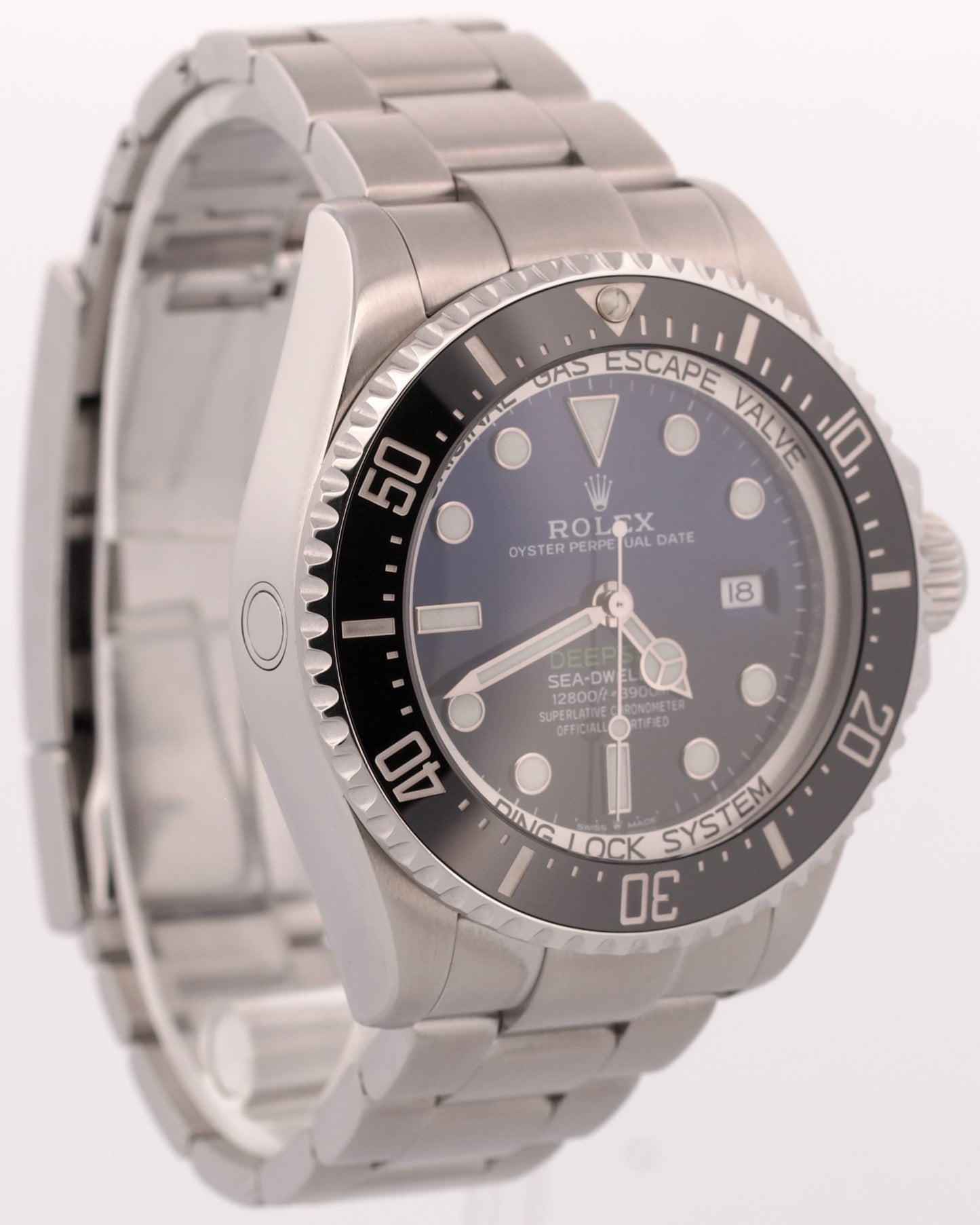 2018 PAPERS Rolex Sea-Dweller Deepsea CAMERON Blue Black Steel 44mm 126660 BOX