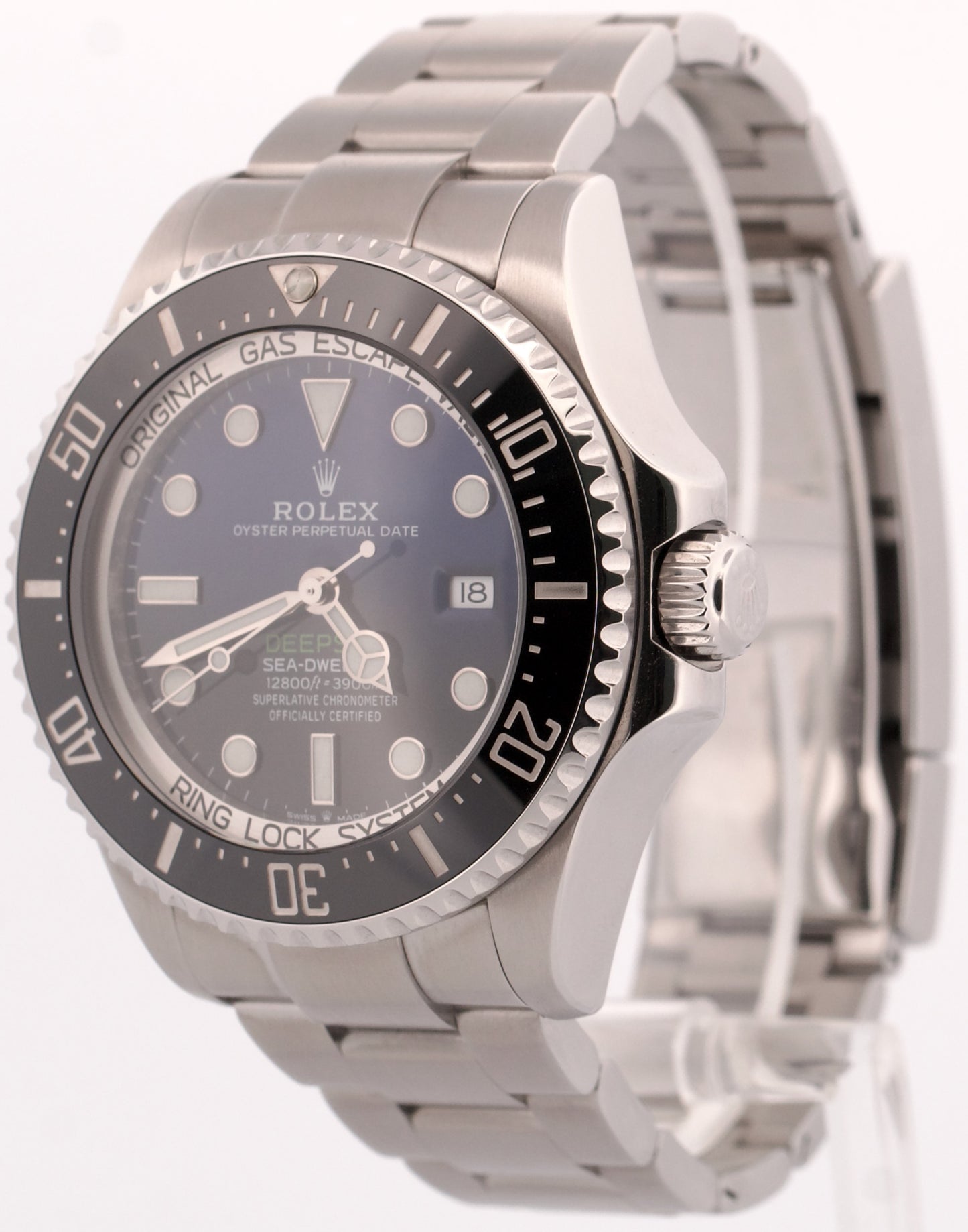 2018 PAPERS Rolex Sea-Dweller Deepsea CAMERON Blue Black Steel 44mm 126660 BOX