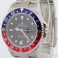 UNPOLISHED Rolex GMT-Master II 40mm PEPSI Red Blue RECTANGLE DIAL Steel 16710