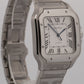 NEW JULY 2026 PAPERS Cartier Santos 39.8mm SILVER ROMAN Steel 4072 WSSA0018 BOX