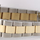 Vintage Rolex Date 1505 Two-Tone 18k Gold Steel Silver 34mm Engine Turned Watch