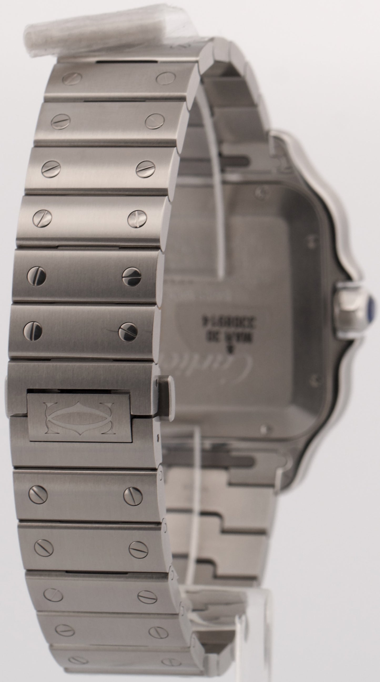 NEW JULY 2026 PAPERS Cartier Santos 39.8mm SILVER ROMAN Steel 4072 WSSA0018 BOX