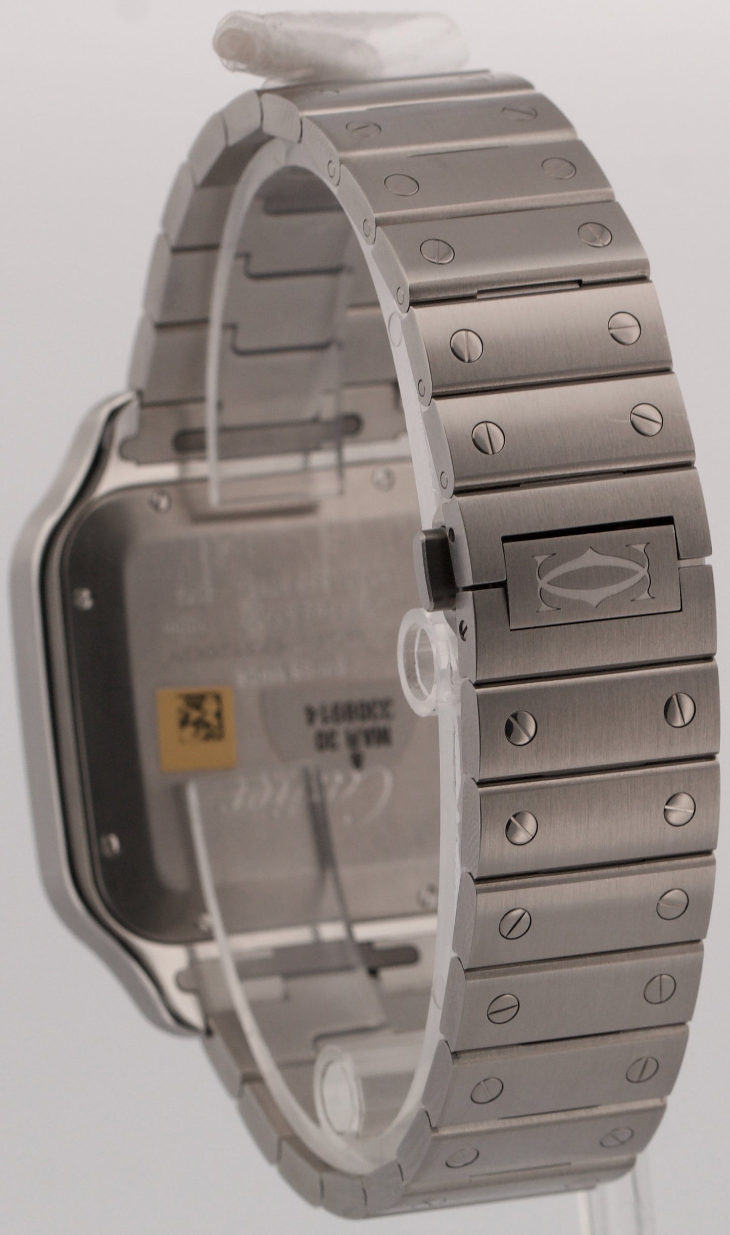 NEW JULY 2026 PAPERS Cartier Santos 39.8mm SILVER ROMAN Steel 4072 WSSA0018 BOX