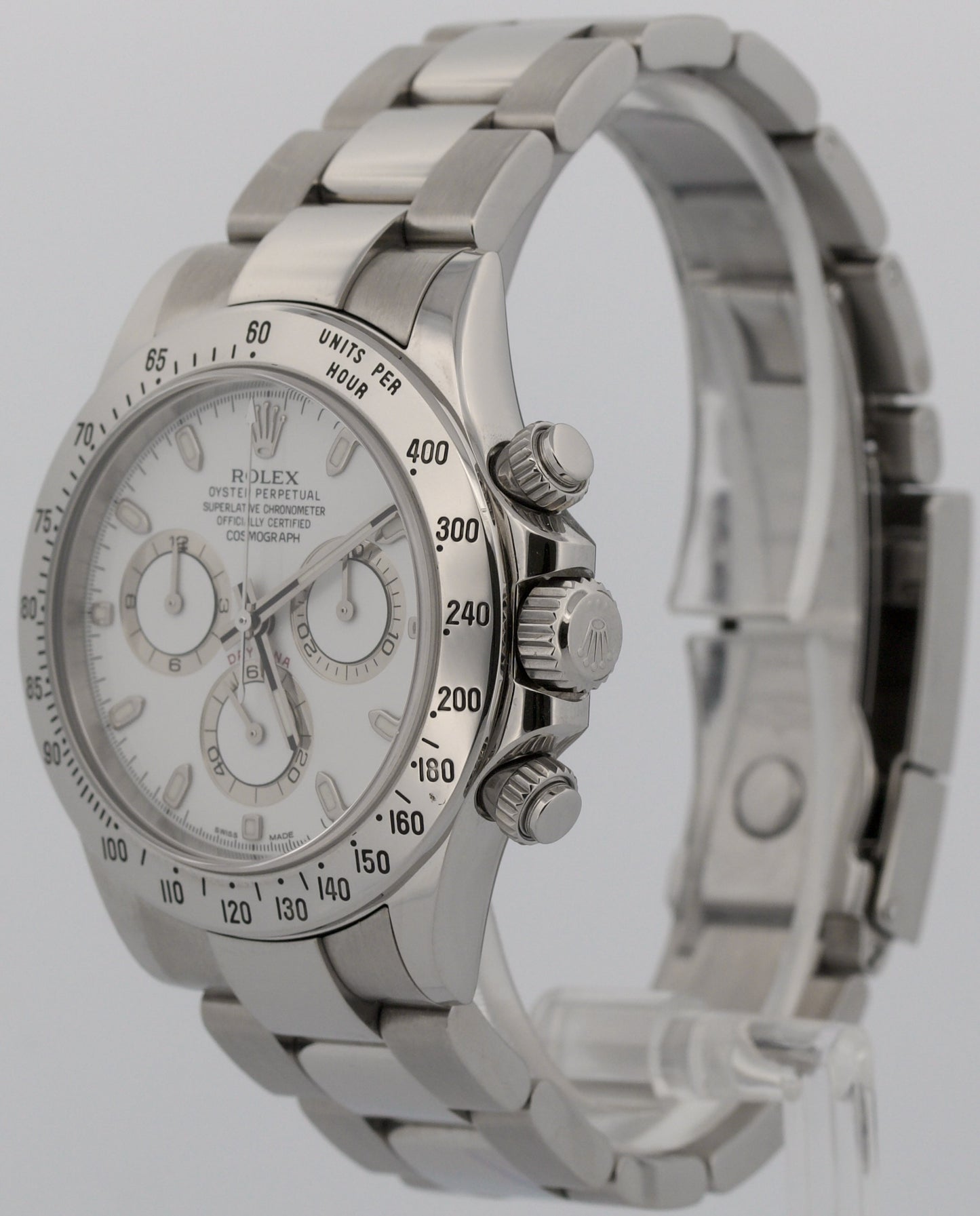 Rolex Daytona Cosmograph WHITE Stainless Steel APH DIAL Chronograph 40mm 116520