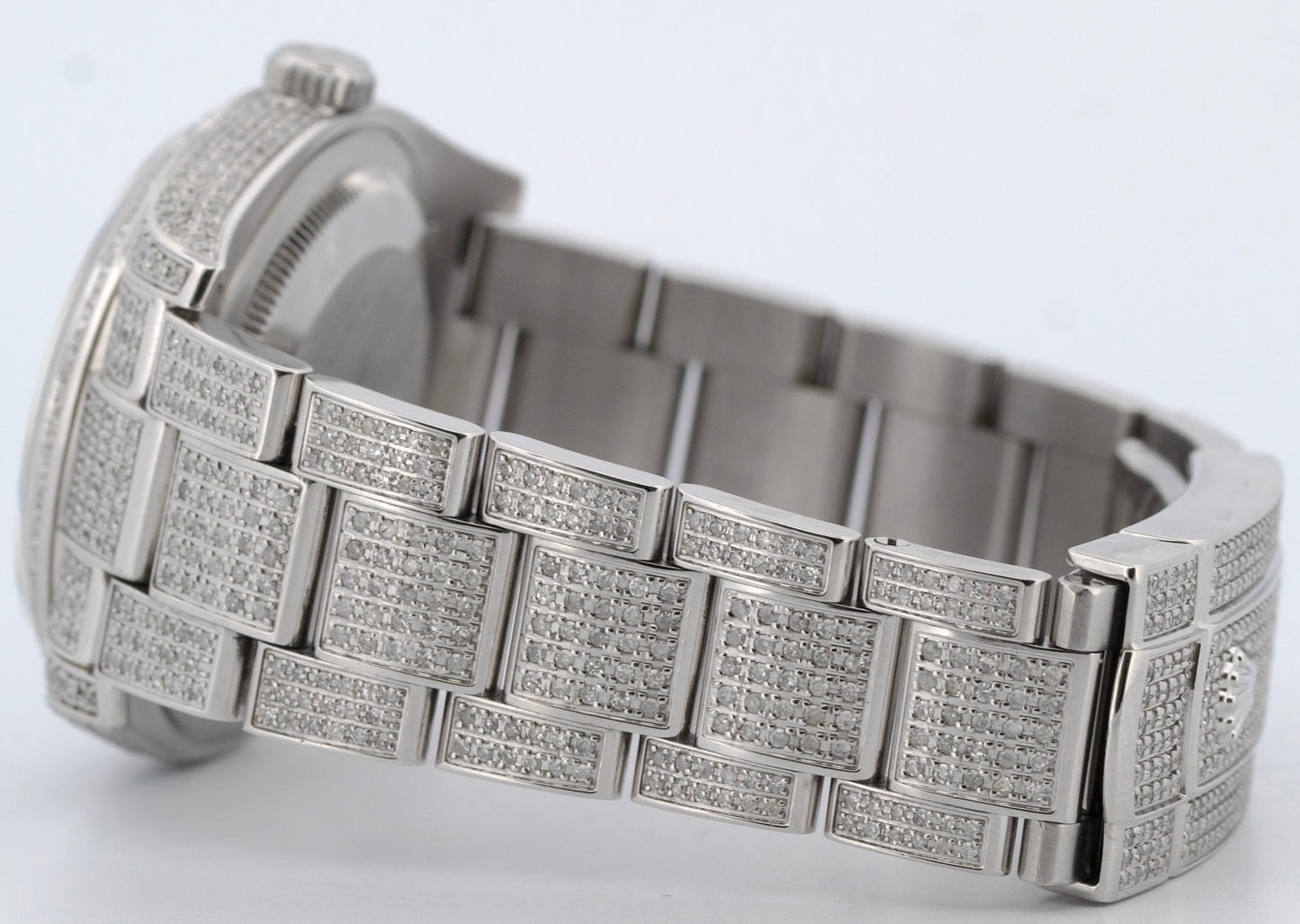 Rolex DateJust 36 PAVE MOP DIAMOND ROMAN Stainless Oyster 36mm Watch 116200