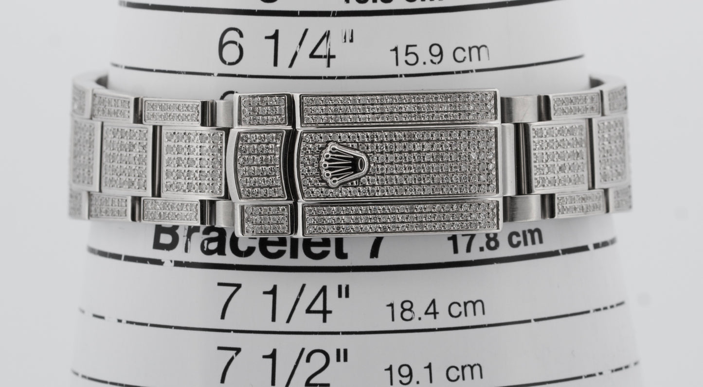 Rolex DateJust 36 PAVE MOP DIAMOND ROMAN Stainless Oyster 36mm Watch 116200
