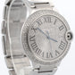 Cartier Ballon Bleu Stainless Steel PAVE DIAMOND Roman 42mm W69012Z4 3001 Watch