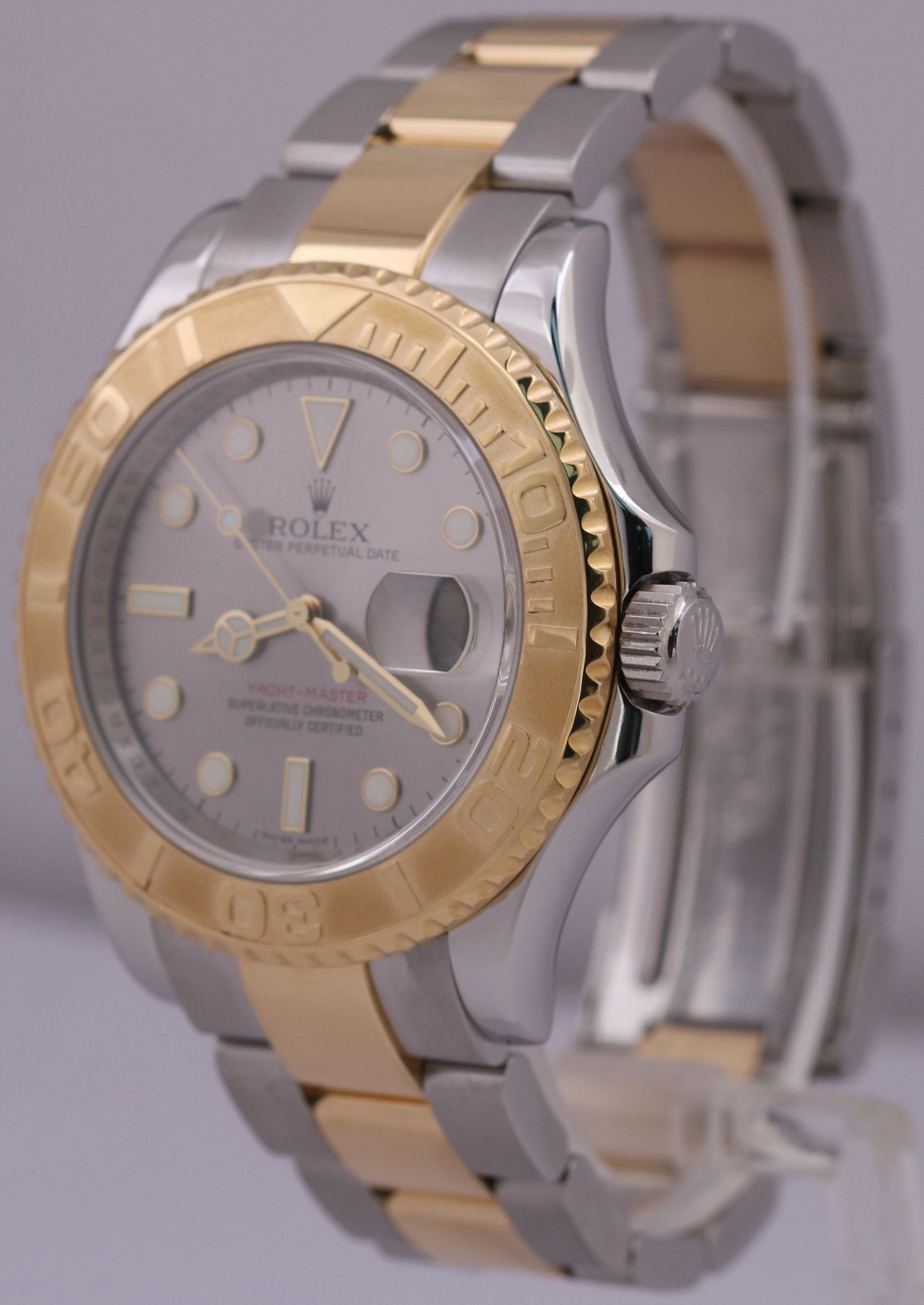 Rolex Yacht-Master 40mm SLATE 18K Two-Tone RANDOM SERIAL Steel 16623 Date Watch