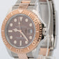 2024 RSC Rolex Yacht-Master CHOCOLATE Brown 18K Rose Gold  40mm 116621 Watch BOX