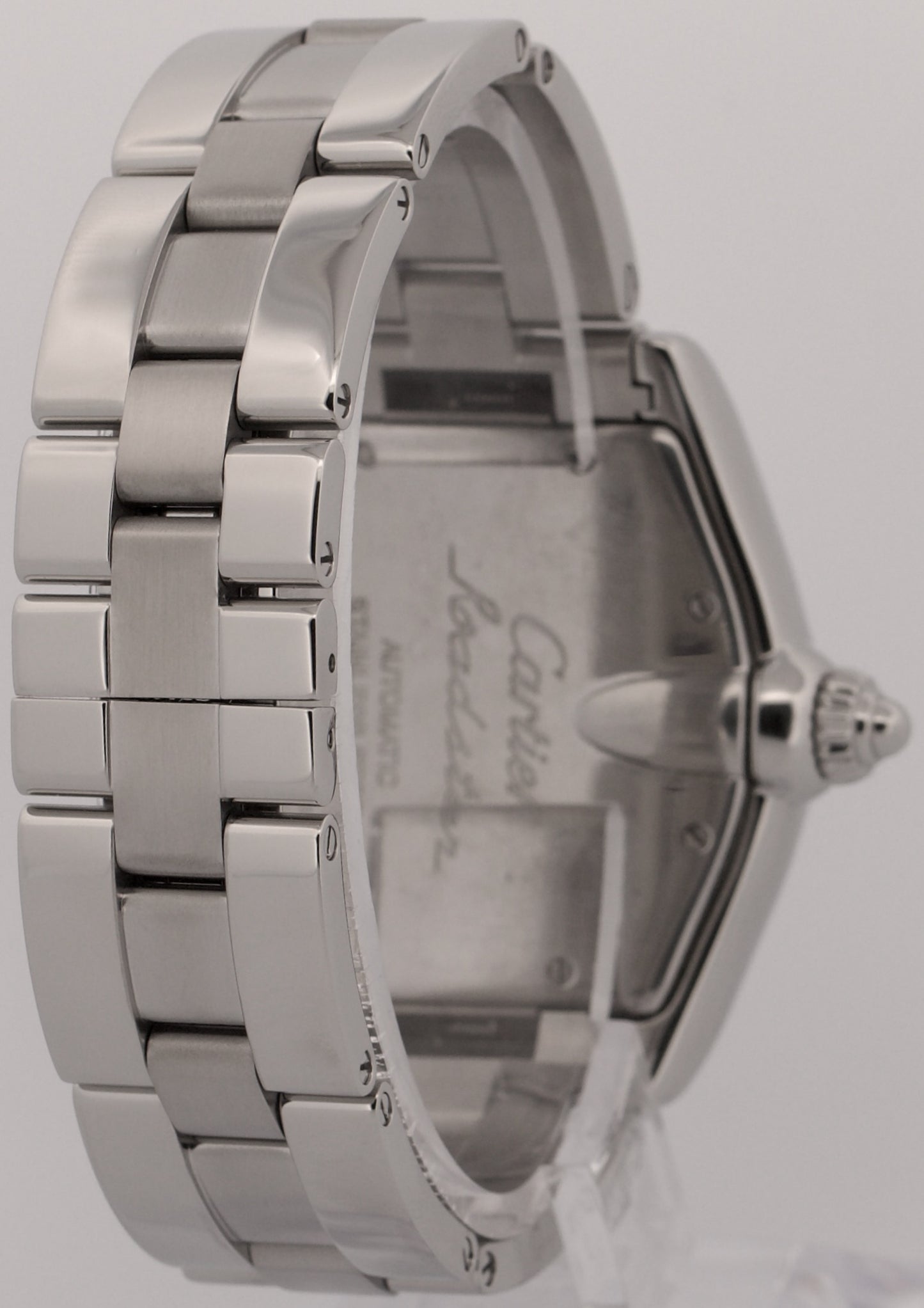 Cartier Roadster 2510 W62000V3 Silver Roman Stainless Automatic 35mm Watch