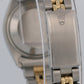 Rolex Date 26mm BLUE 18K Yellow Gold Stainless Steel Fluted JUBILEE 6917 Watch