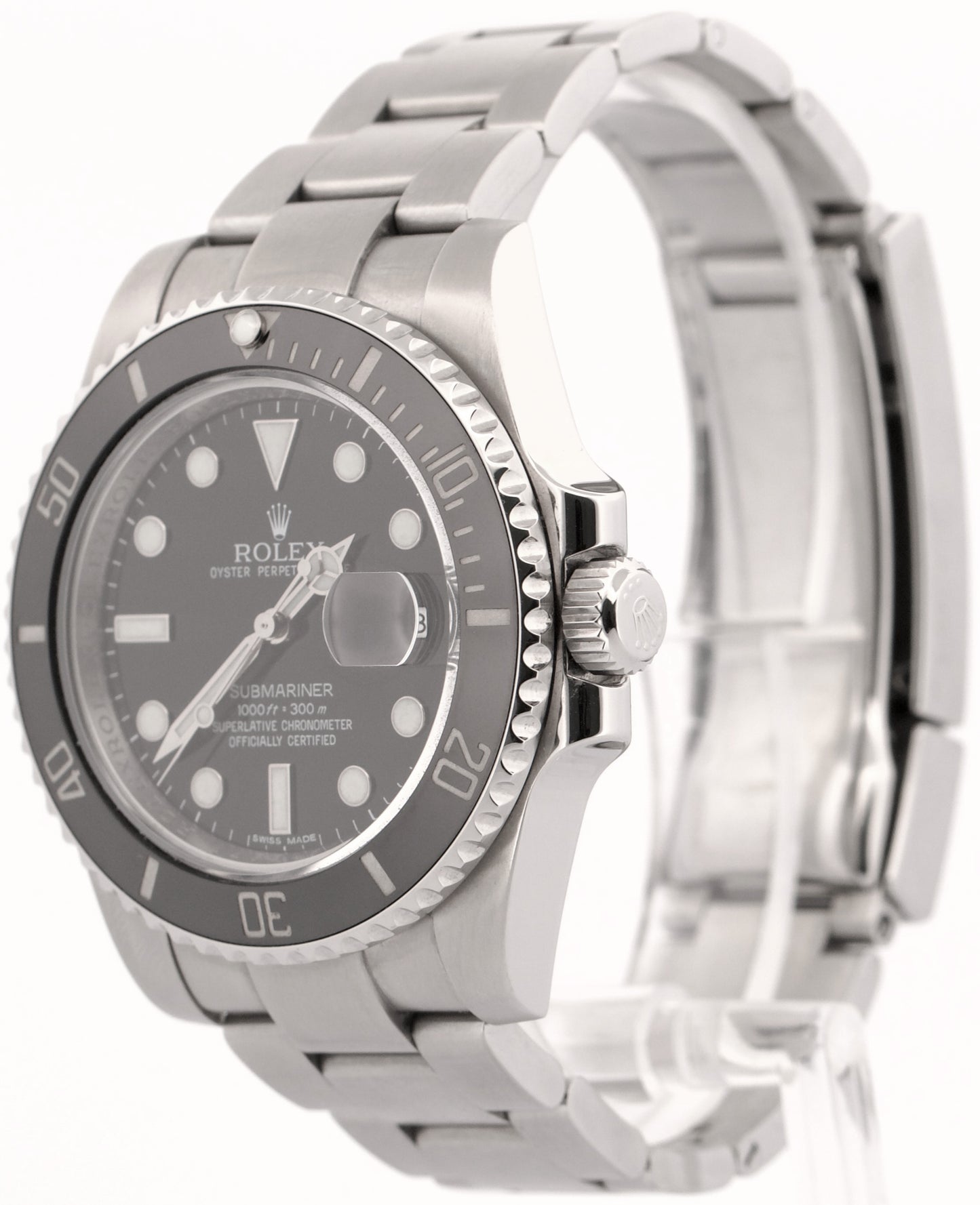 2010 PAPERS Rolex Submariner Date BLACK Stainless Steel 40mm 116610 LN Watch BOX