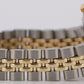 Rolex Date 26mm BLUE 18K Yellow Gold Stainless Steel Fluted JUBILEE 6917 Watch
