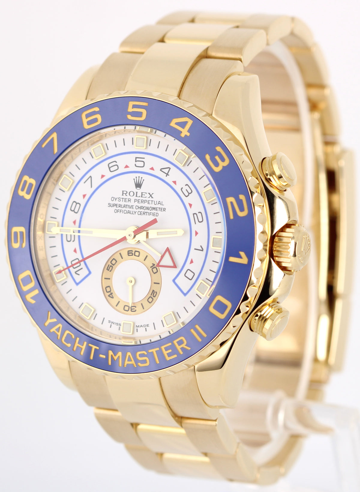 2026 RSC Rolex Yacht-Master II 116688 18k Yellow Gold White 44mm Ceramic Box
