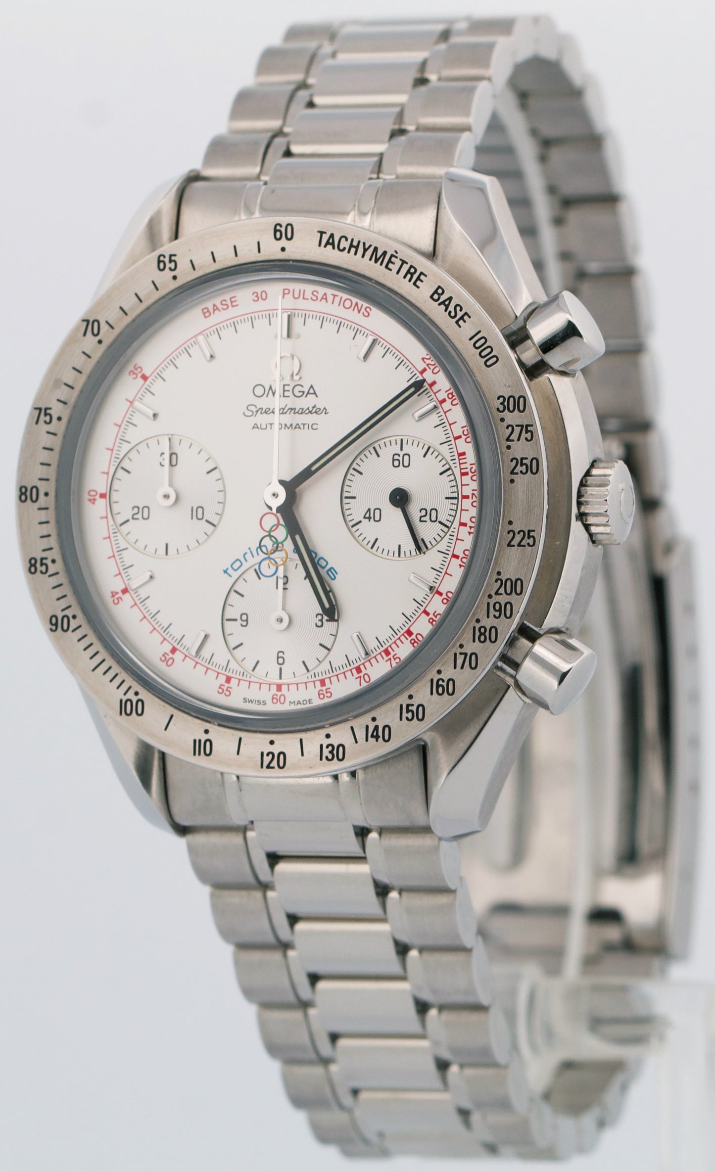 PAPERS Omega Speedmaster Reduced TORINO OLYMPICS 39mm Chronograph 3538.30 BOX