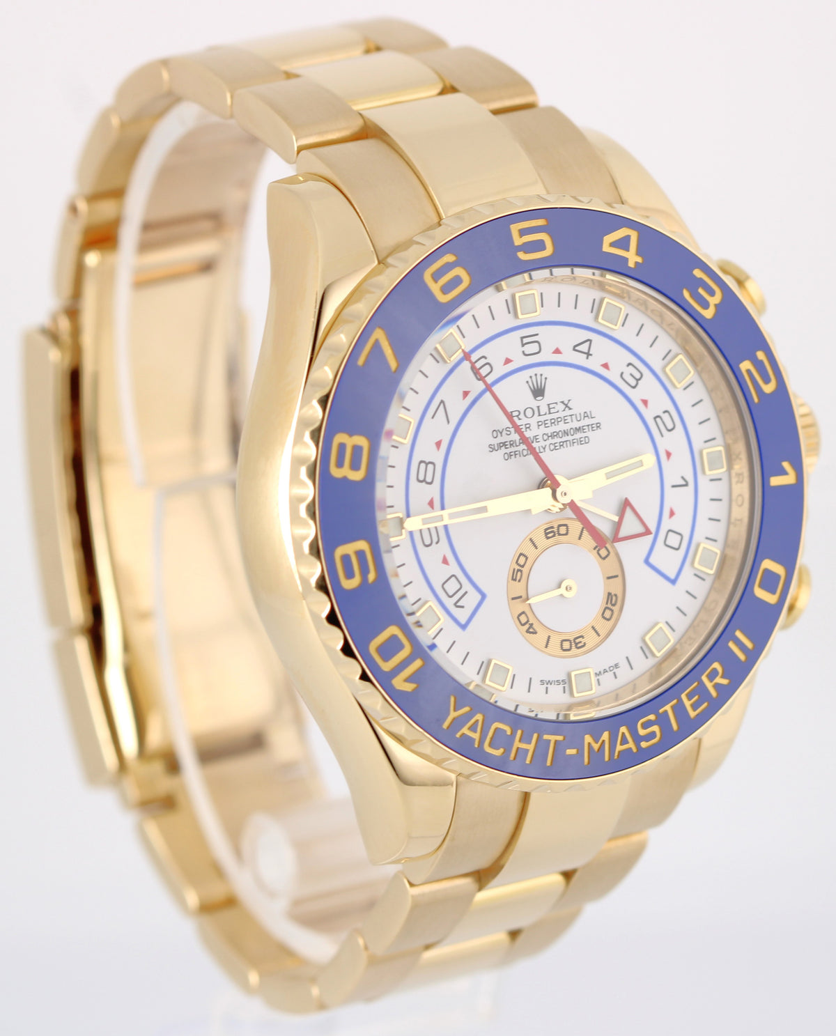 2026 RSC Rolex Yacht-Master II 116688 18k Yellow Gold White 44mm Ceramic Box