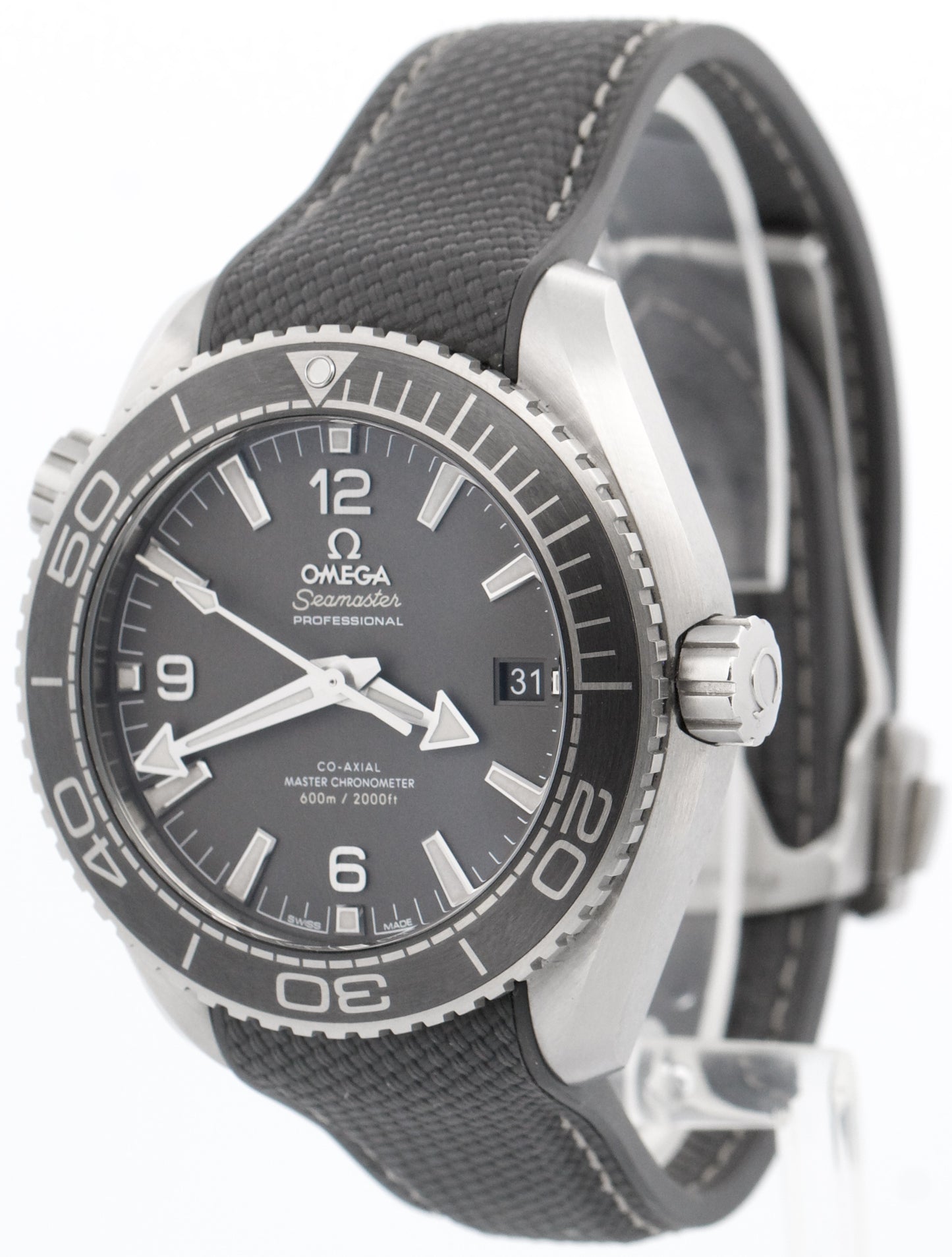 2024 PAPERS Omega Seamaster Planet Ocean 600M GRAY Steel 215.32.44.21.01.002 BOX