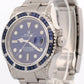 Rolex Submariner Date BLUE DIAMOND SAPPHIRE Stainless Steel 40mm Watch 116610