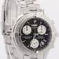 Breitling Colt Chronograph BLACK Stainless Steel 38mm Quartz a73350 Date Watch