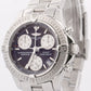 Breitling Colt Chronograph BLACK Stainless Steel 38mm Quartz a73350 Date Watch