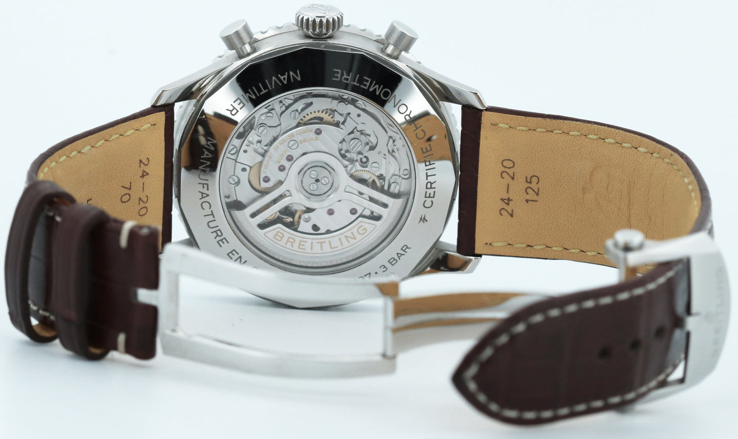 2024 PAPERS Breitling Navitimer B01 Chronograph 46 Steel BLUE AB0137 Watch BOX