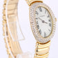 Cartier Baignoire Casque d'Or 1458 18k Yellow Gold Diamond 22mm Quartz Watch