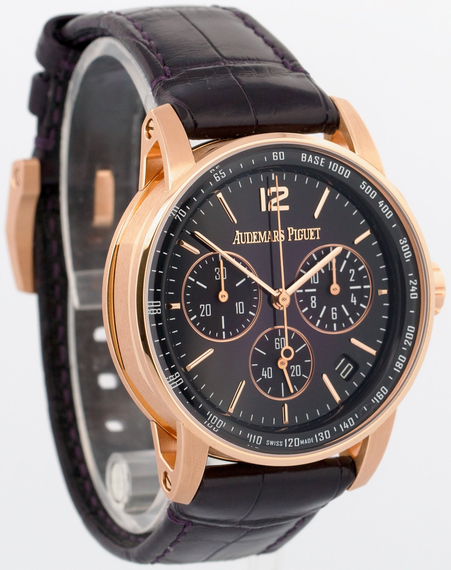 PAPERS Audemars Piguet Code 11.59 PURPLE 18K Gold 41mm 26393OR.OO.A616CR.01 BOX