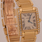 Cartier Tank Francaise 18k Gold 20mm FACTORY DIAMOND Quartz WE1001R8 2385 BOX