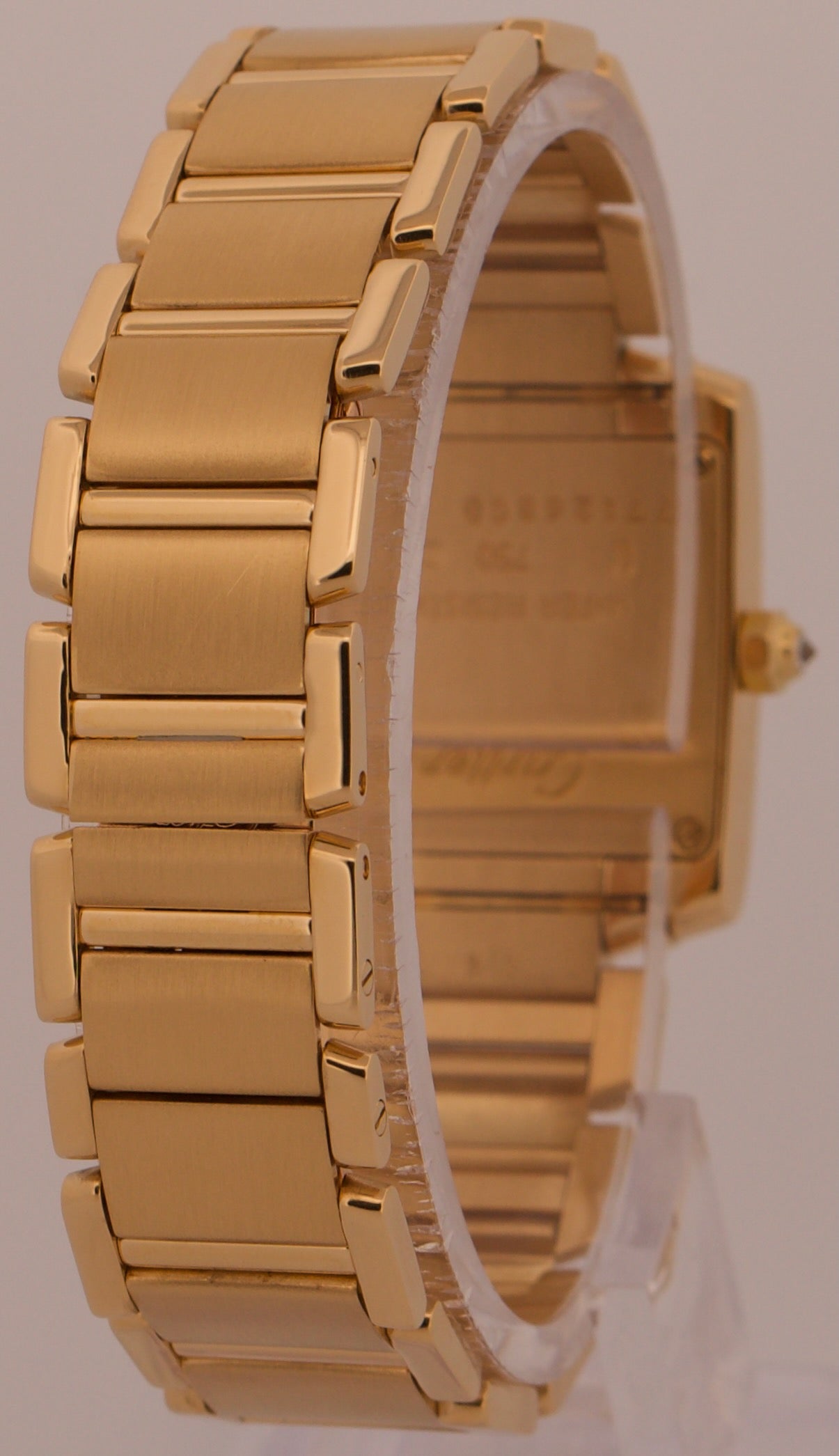 Cartier Tank Francaise 18k Gold 20mm FACTORY DIAMOND Quartz WE1001R8 2385 BOX