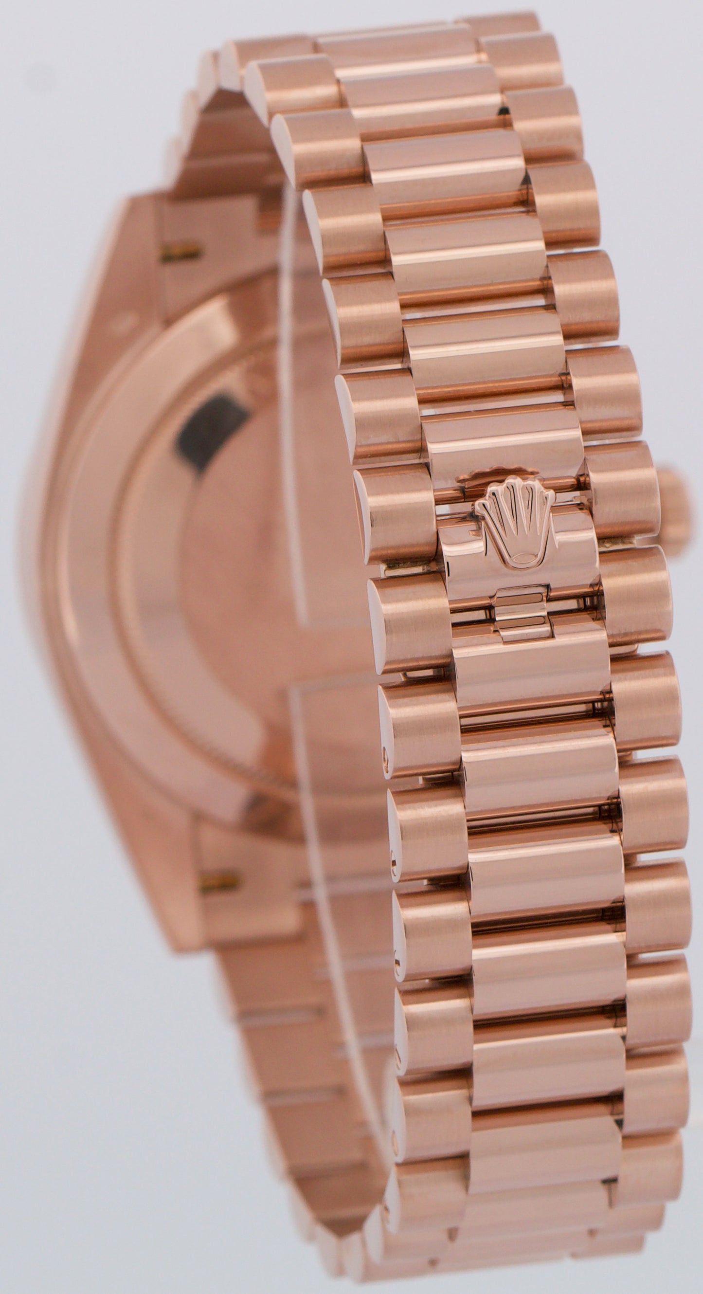Rolex Day-Date President 40mm CHOCOLATE MOTIF Brown 18K Rose Gold 228235 BOX