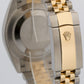 Rolex DateJust 41 BLACK 41mm 18K Yellow Gold Fluted Steel JUBILEE 126333 Watch