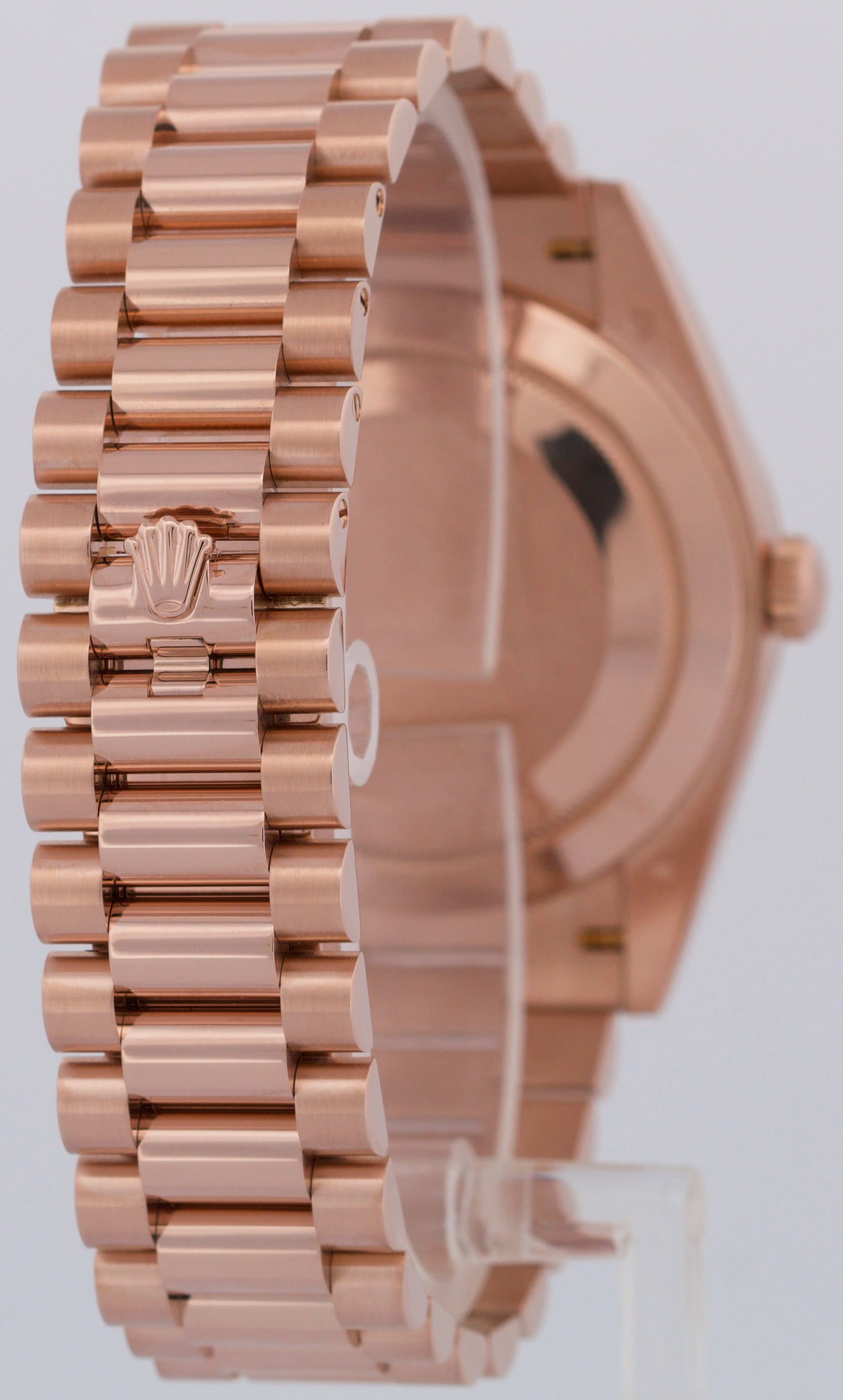 Rolex Day-Date President 40mm CHOCOLATE MOTIF Brown 18K Rose Gold 228235 BOX