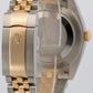 Rolex DateJust 41 BLACK 41mm 18K Yellow Gold Fluted Steel JUBILEE 126333 Watch