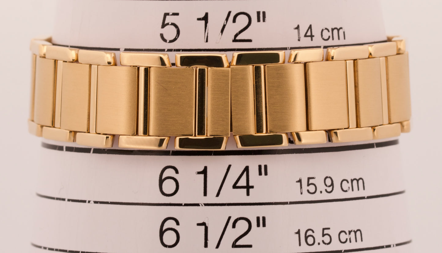 Cartier Tank Francaise 18k Gold 20mm FACTORY DIAMOND Quartz WE1001R8 2385 BOX