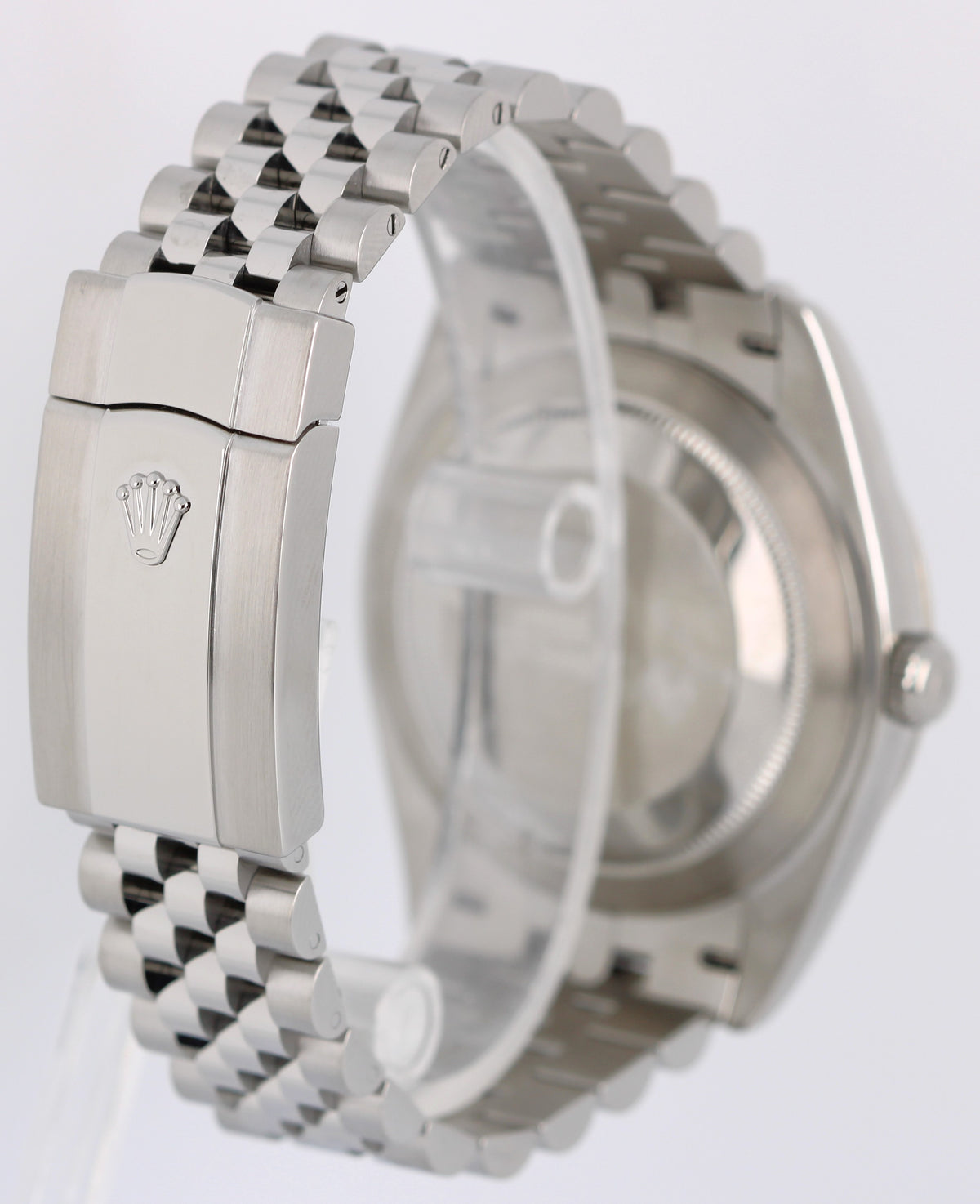 Rolex Datejust 41 126334 Black 41mm 18k Fluted Stainless Steel Jubilee Watch
